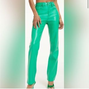 Good American Icon Leather Pants